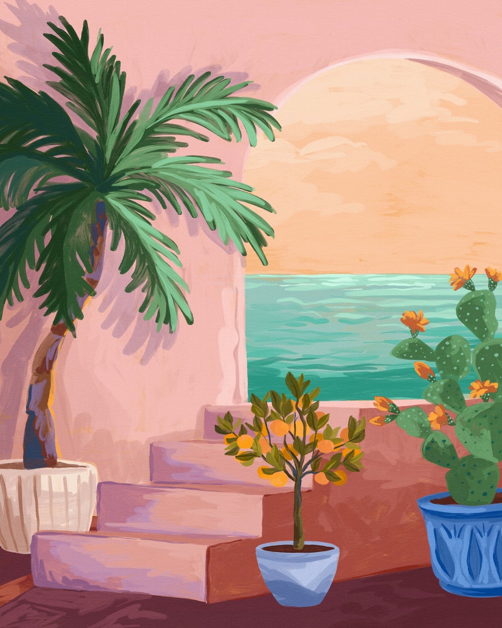 Coastal Patio View
