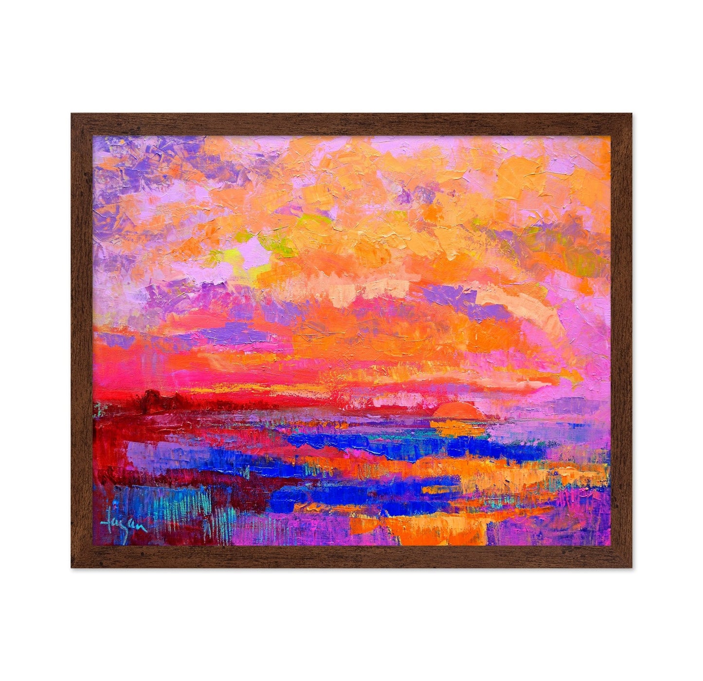 Crimson Sunset Horizon