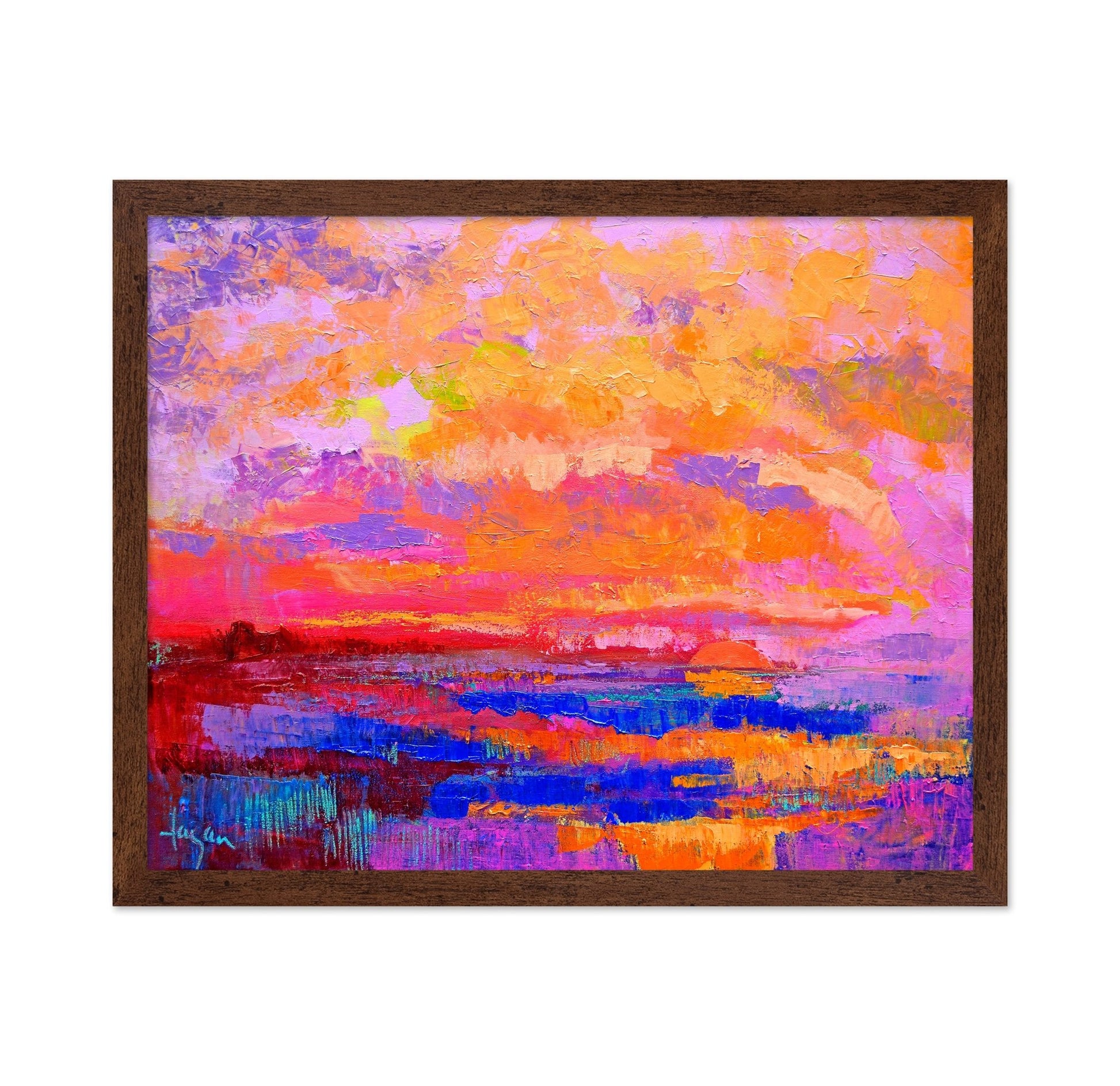 Crimson Sunset Horizon