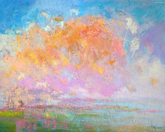 Pastel Bloom Landscape