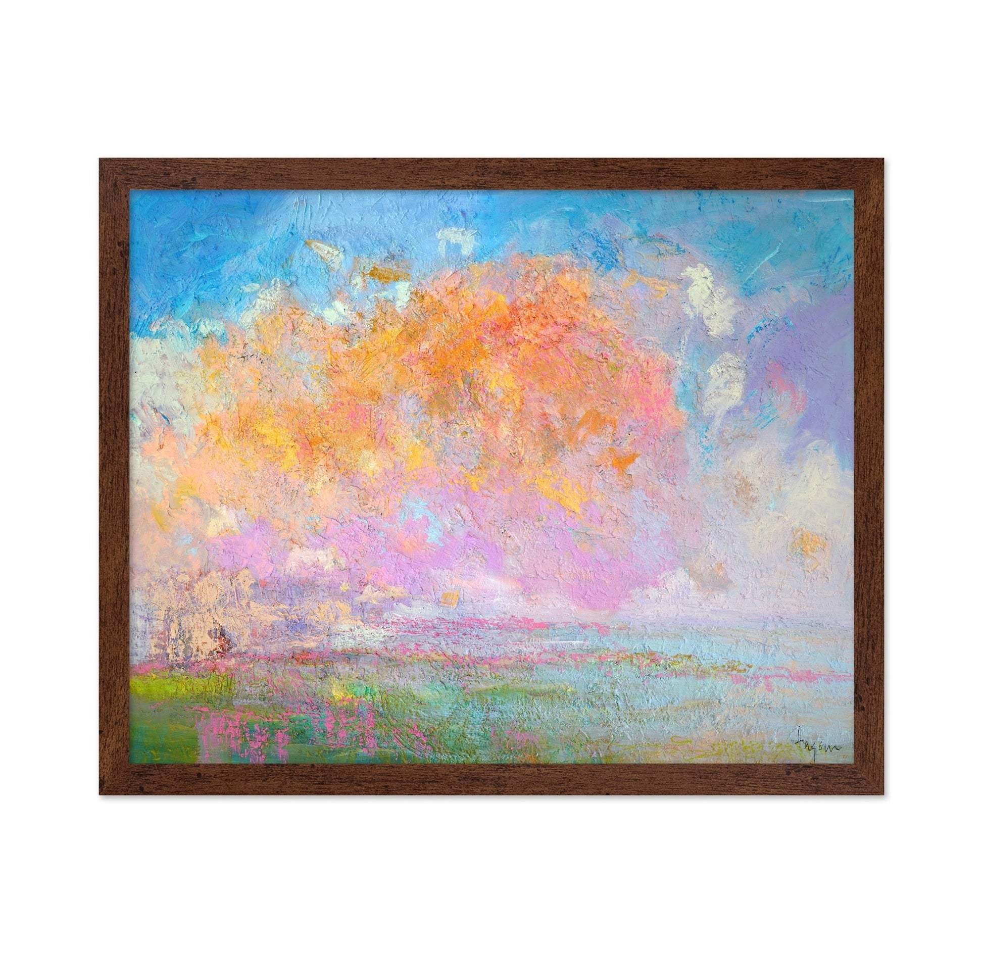 Pastel Bloom Landscape