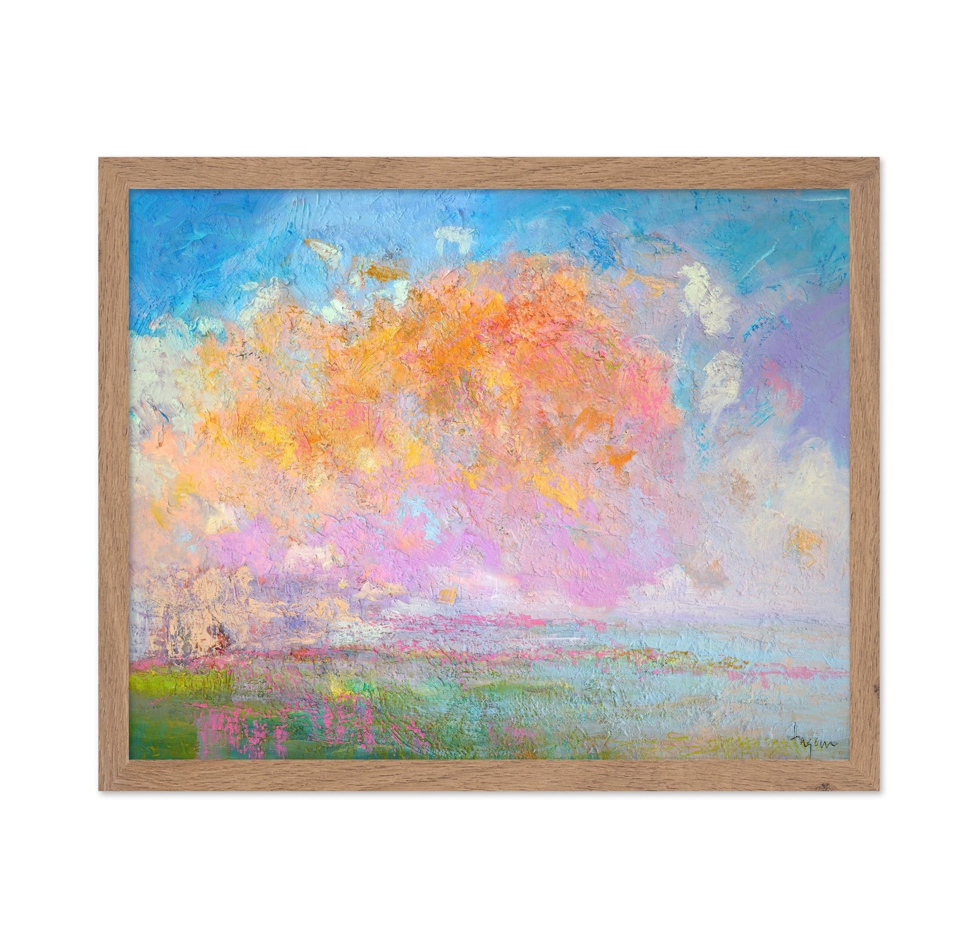 Pastel Bloom Landscape