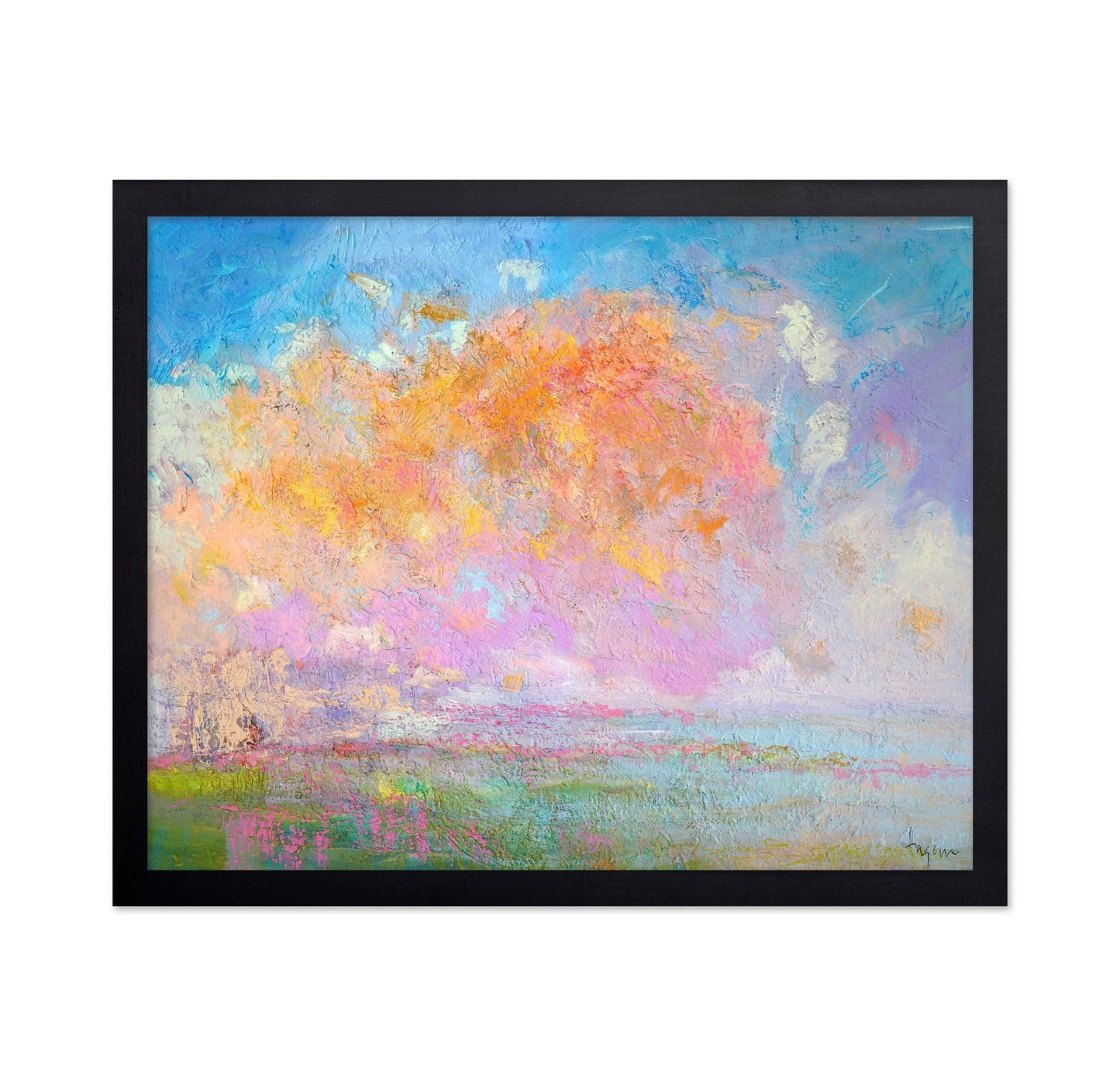 Pastel Bloom Landscape