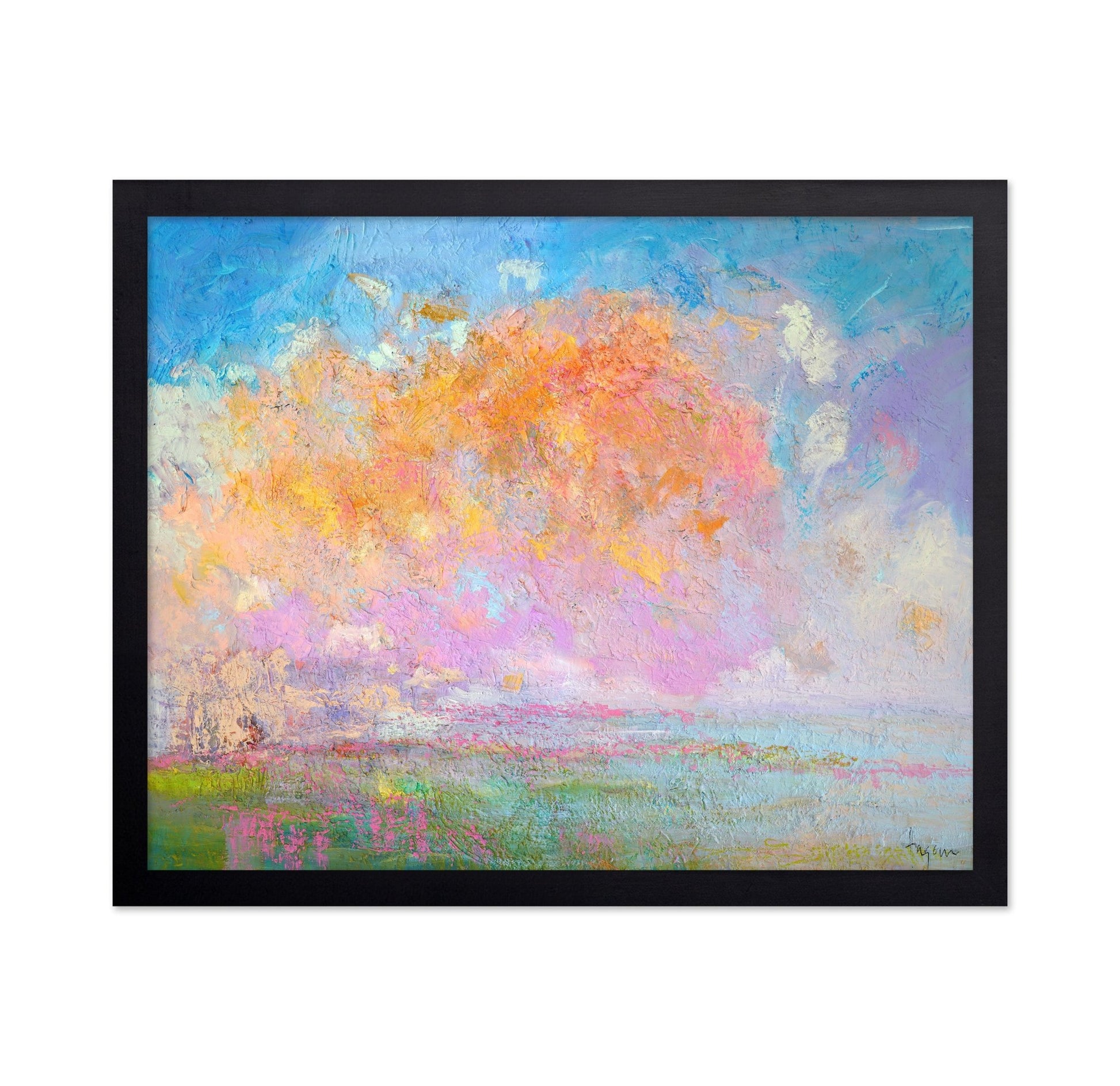 Pastel Bloom Landscape