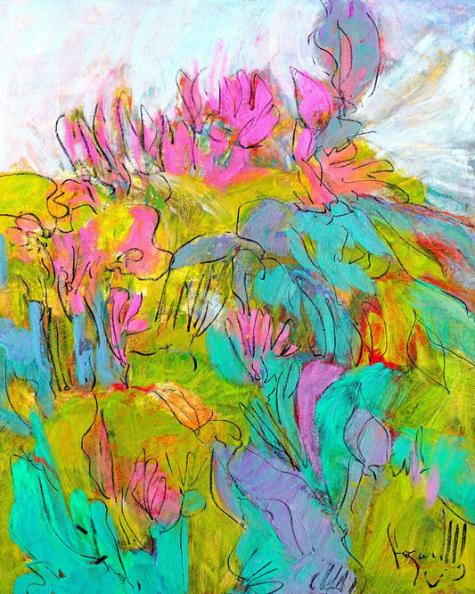 Tropical Bloom Sketch