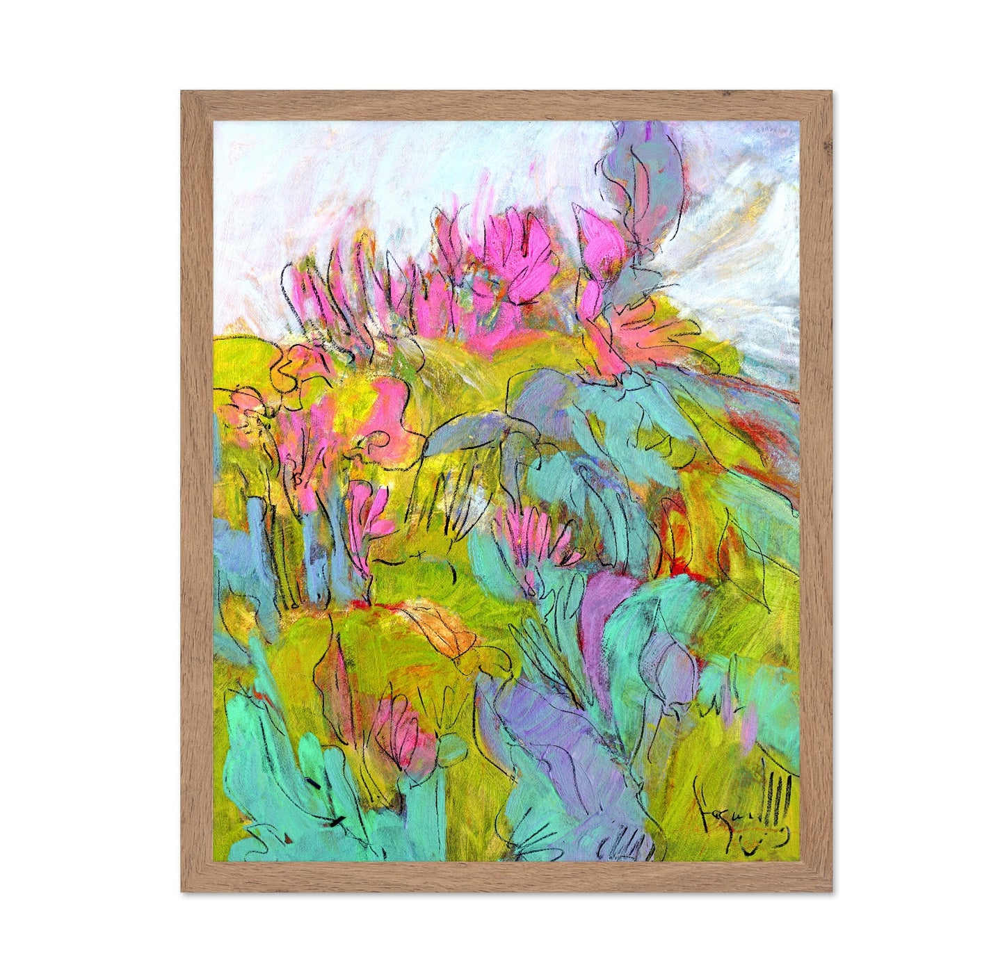 Tropical Bloom Sketch