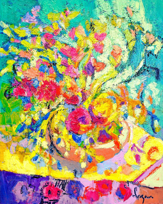 Colorful Floral Vase No3