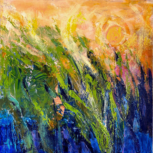 Abstract Mountain Glow