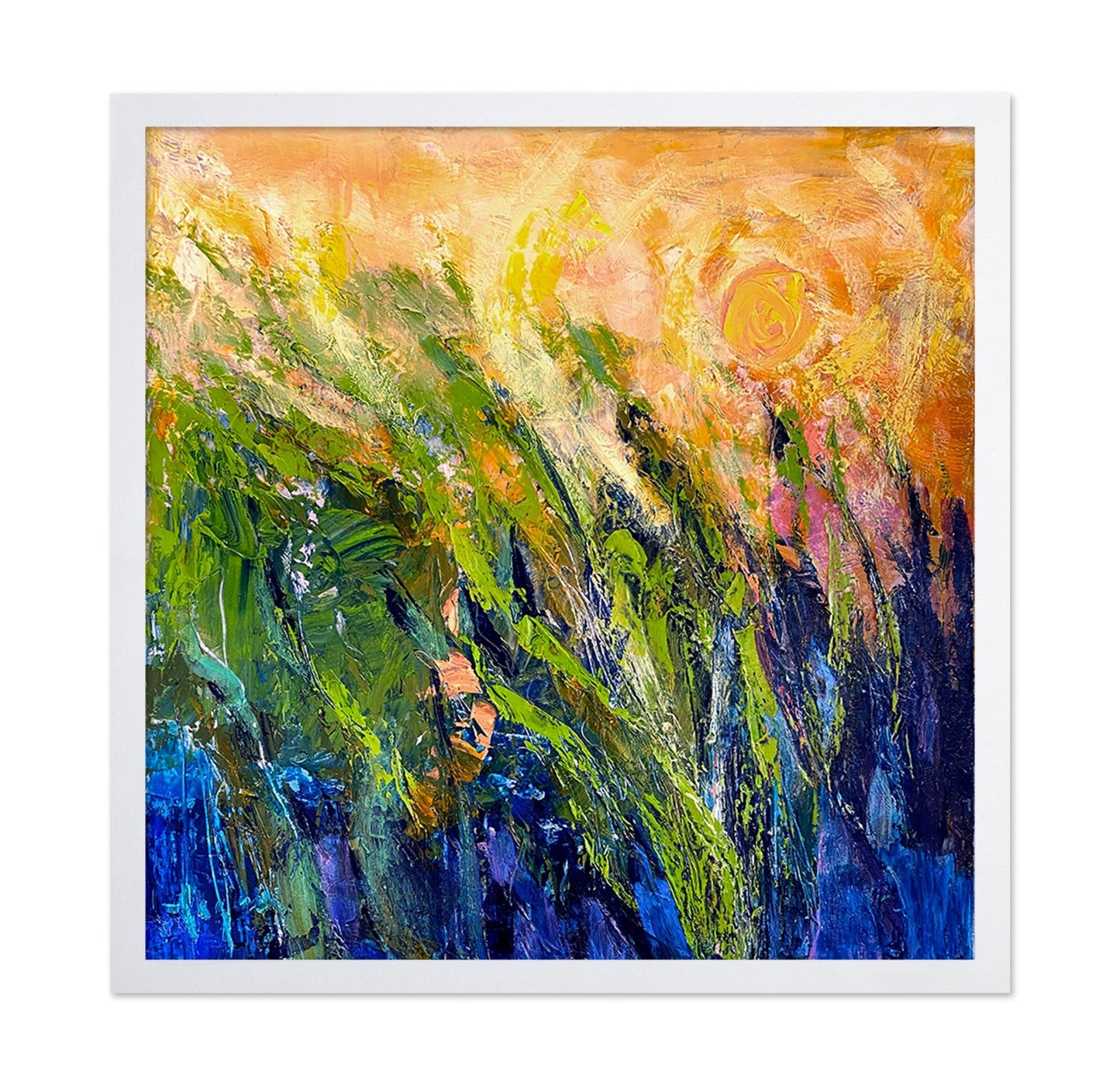 Abstract Mountain Glow