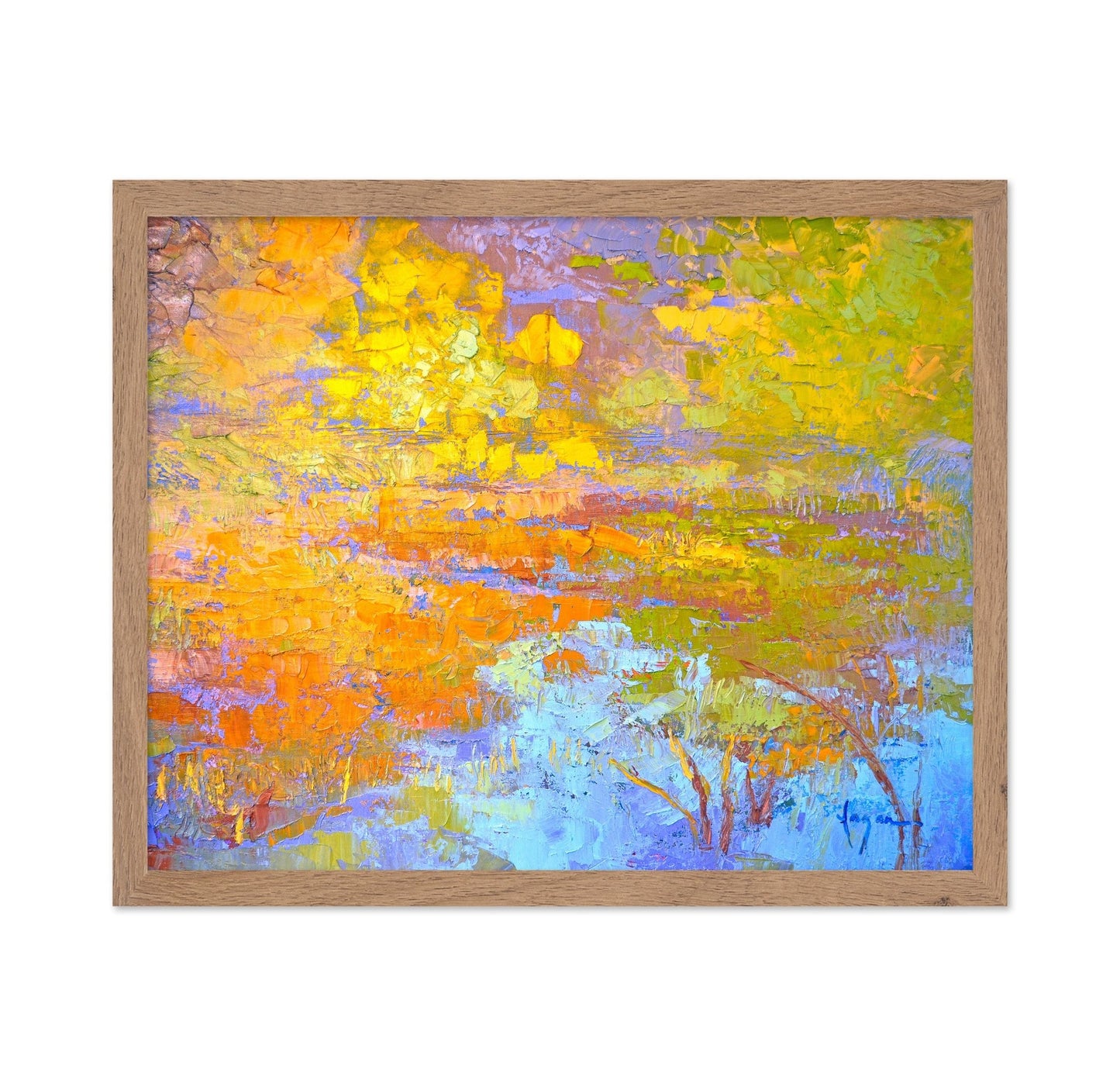 Golden Marsh Reflections