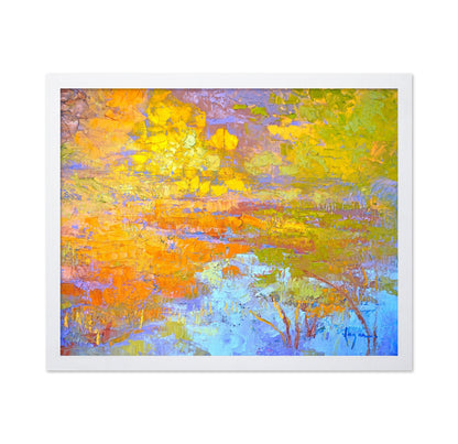 Golden Marsh Reflections