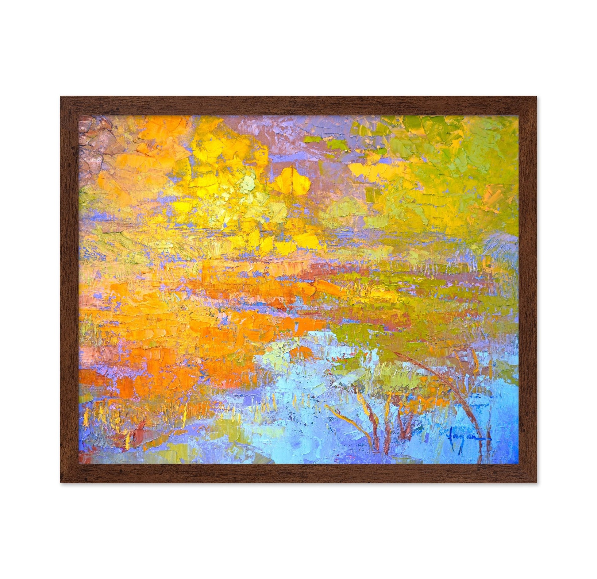 Golden Marsh Reflections