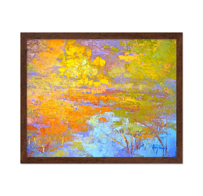 Golden Marsh Reflections