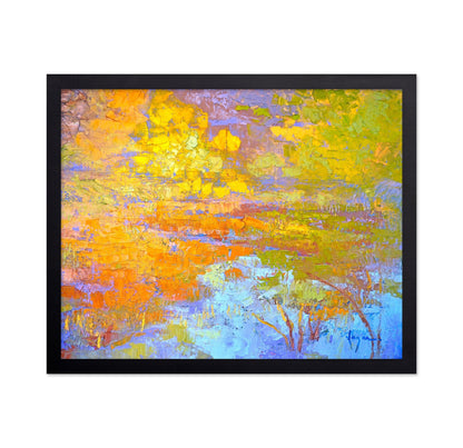 Golden Marsh Reflections