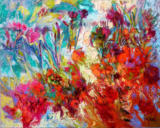 Crimson Garden Bloom