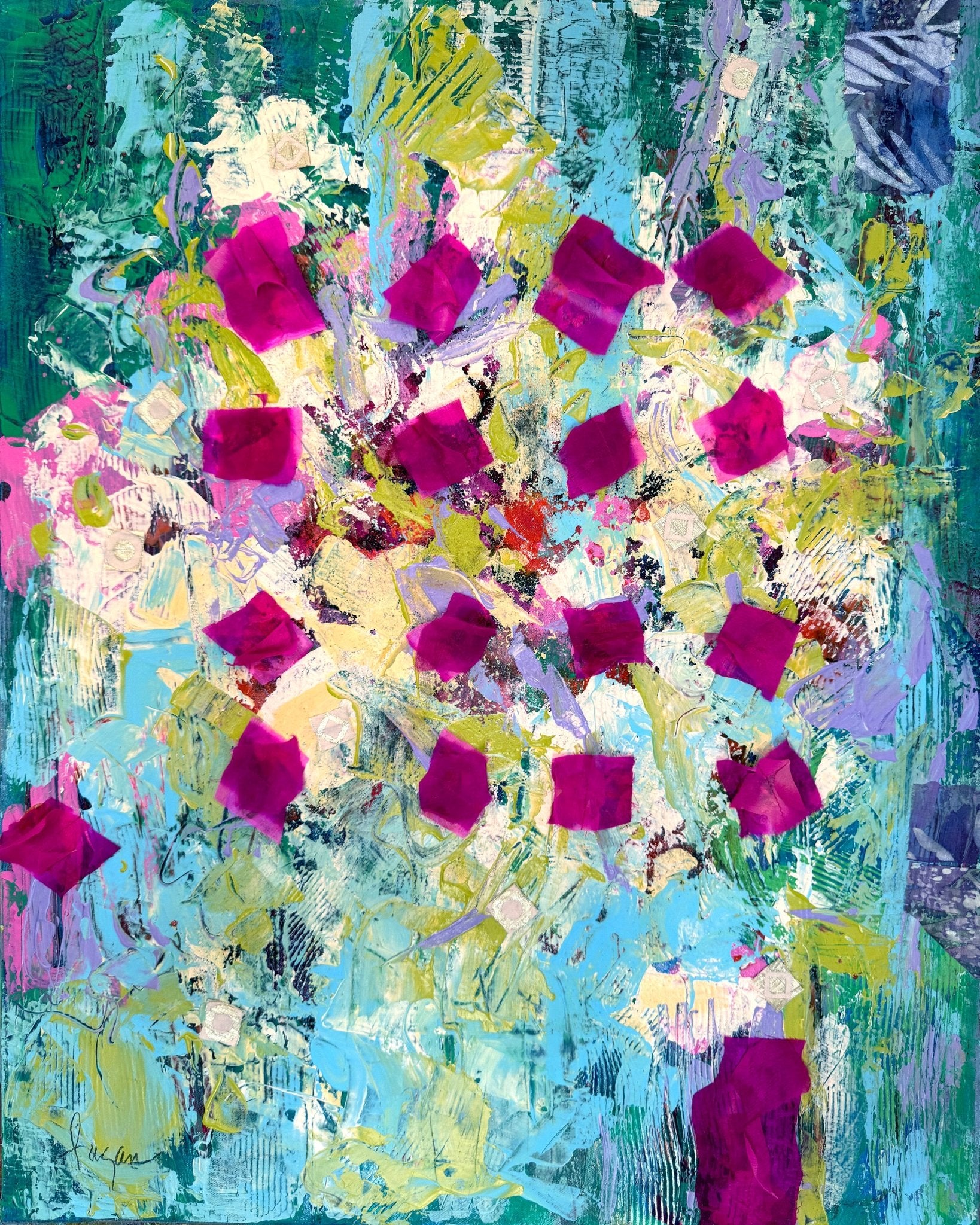 Pink Petal Grid
