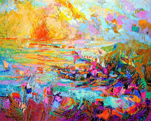 Vibrant Coastal Burst