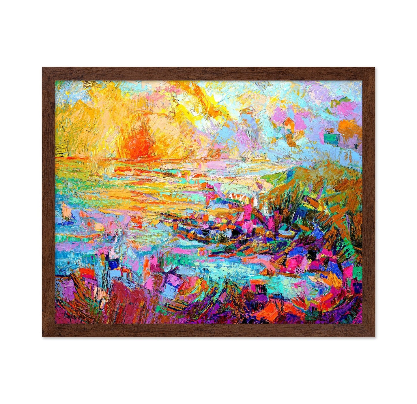 Vibrant Coastal Burst