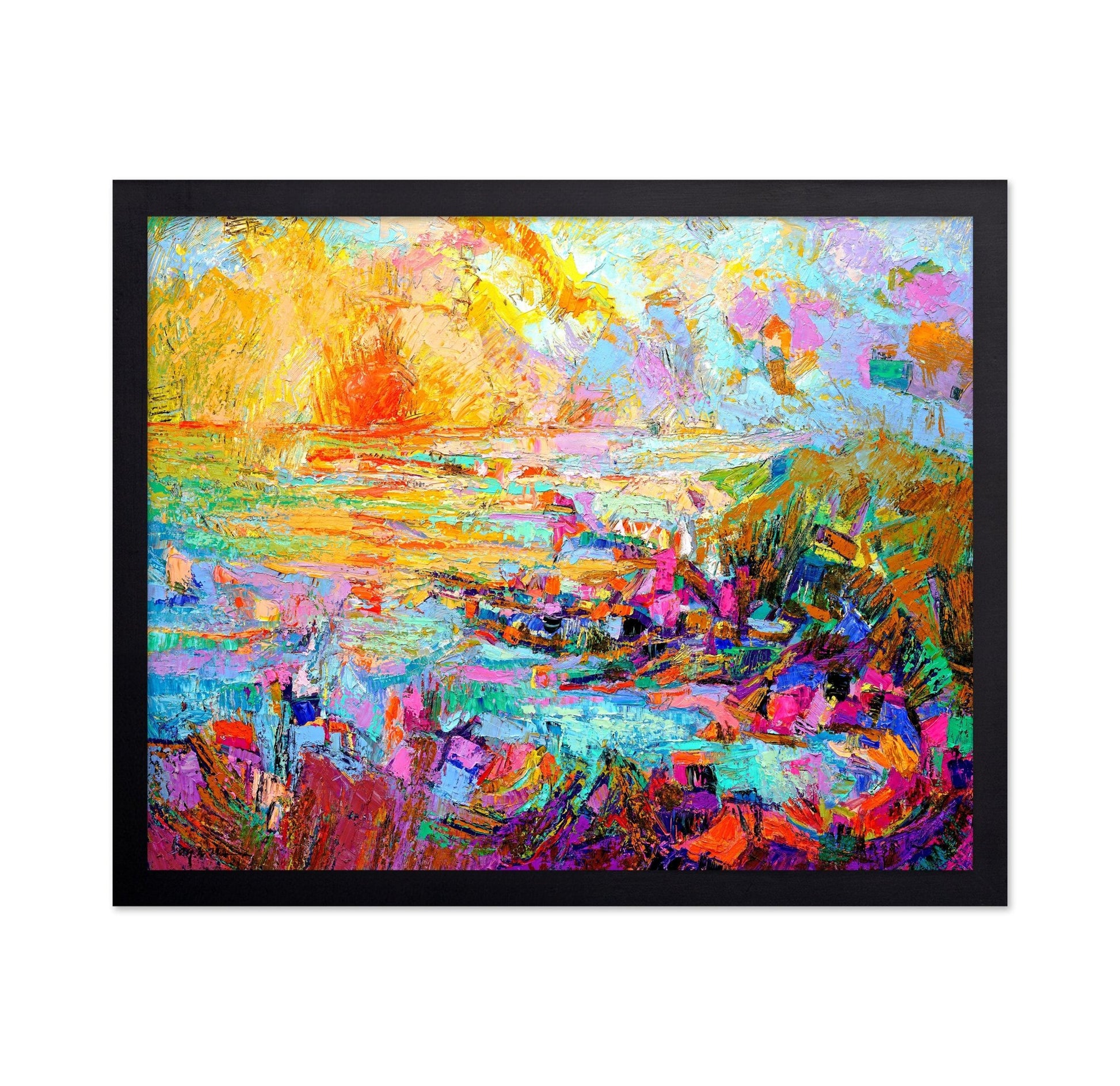 Vibrant Coastal Burst