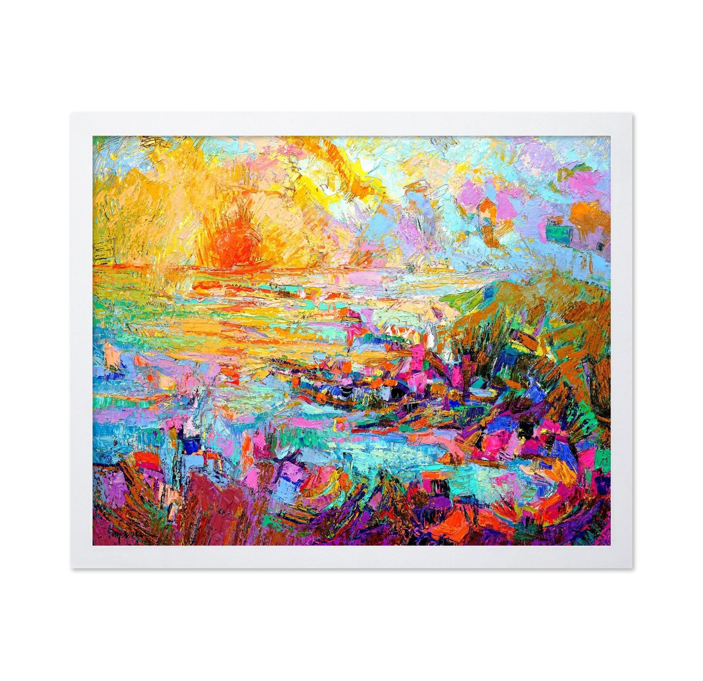Vibrant Coastal Burst