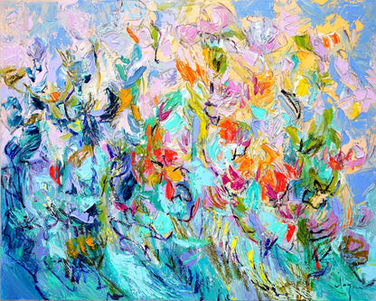 Vibrant Floral Abstraction
