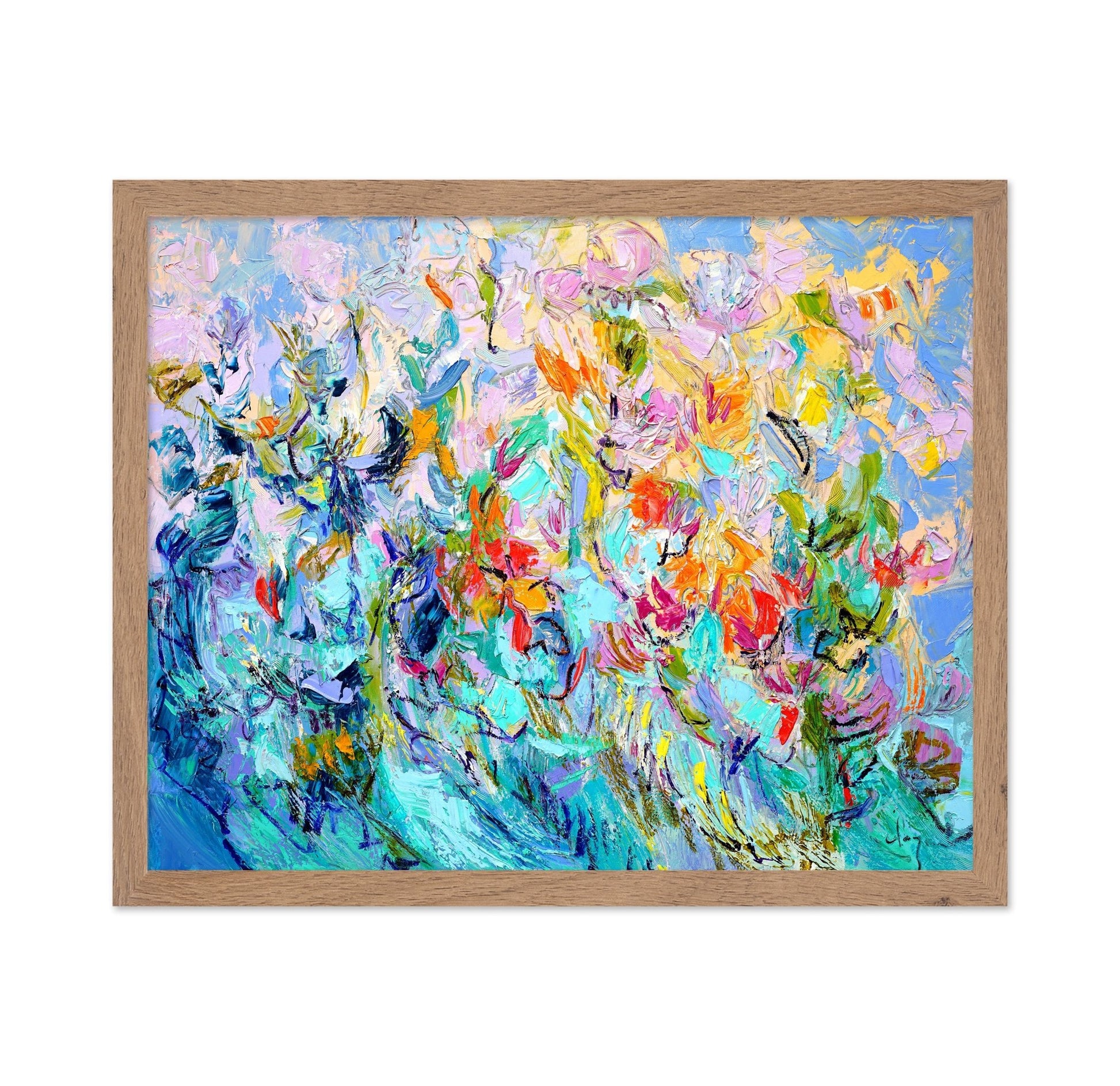 Vibrant Floral Abstraction