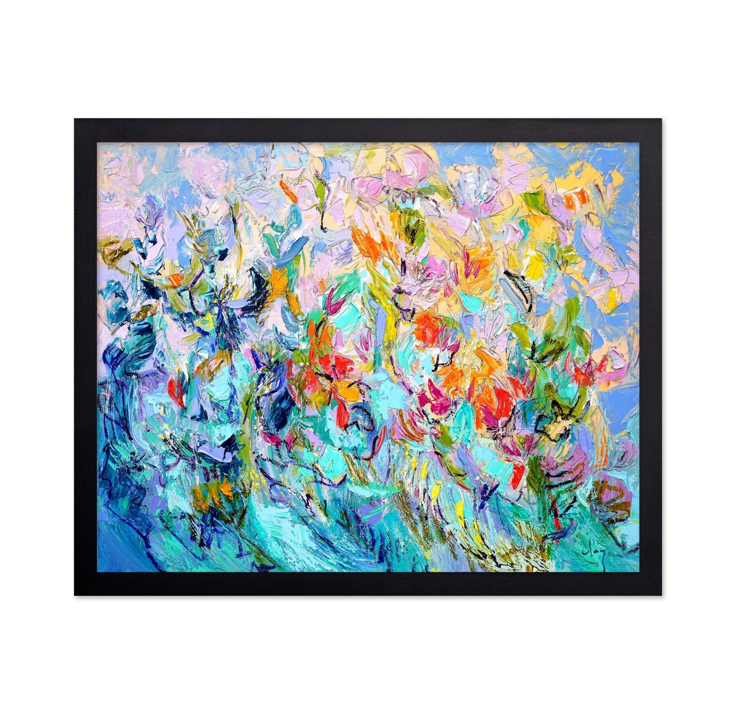 Vibrant Floral Abstraction