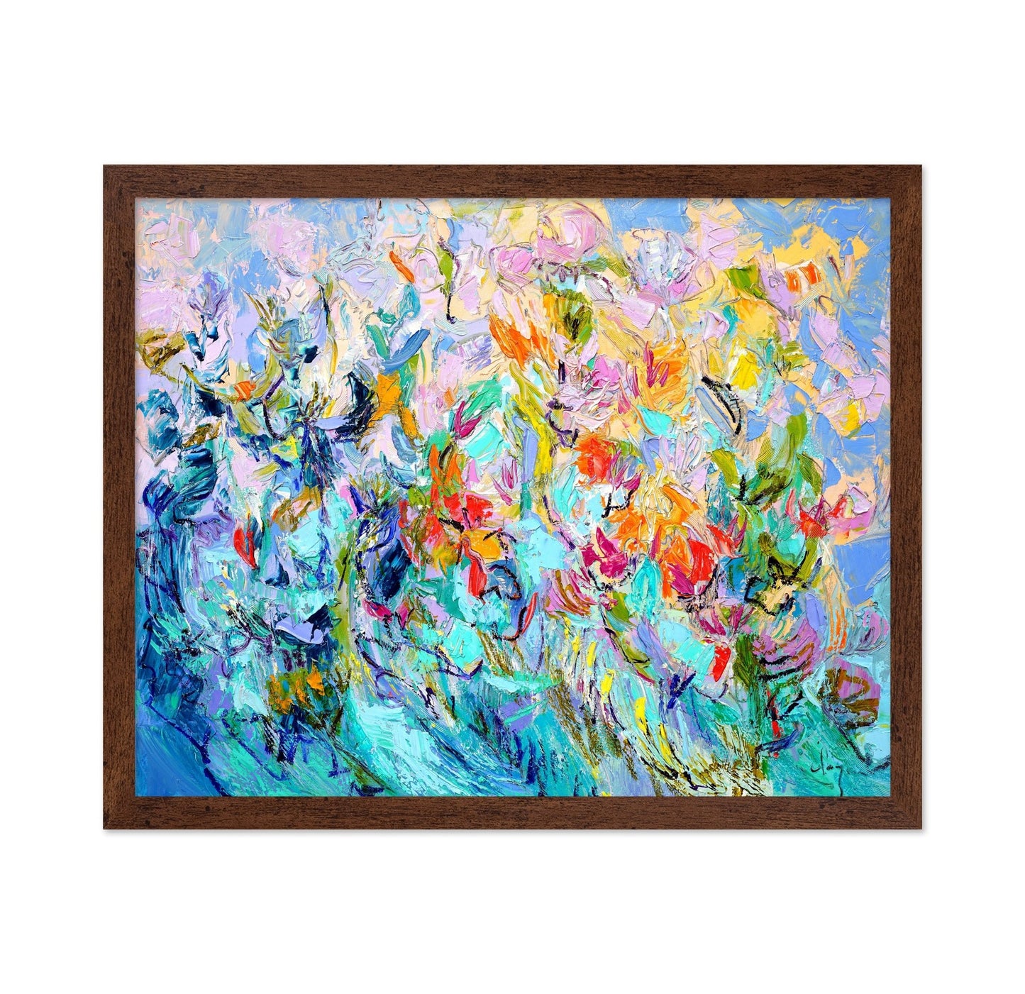 Vibrant Floral Abstraction