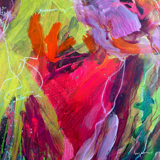 Neon Floral Burst