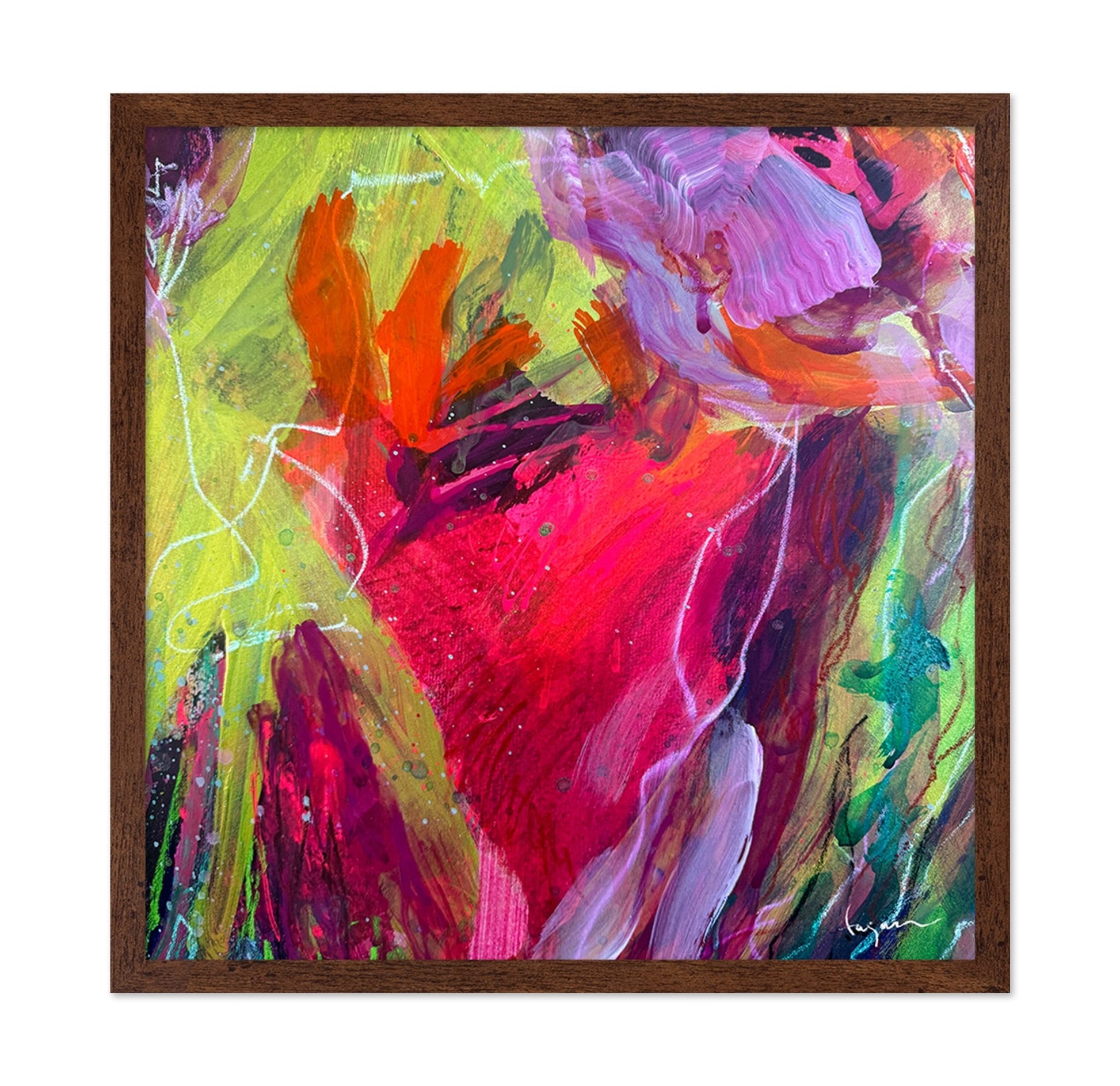 Neon Floral Burst