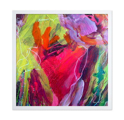 Neon Floral Burst