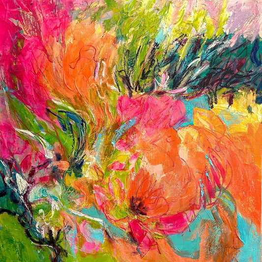 Vibrant Floral Abstract