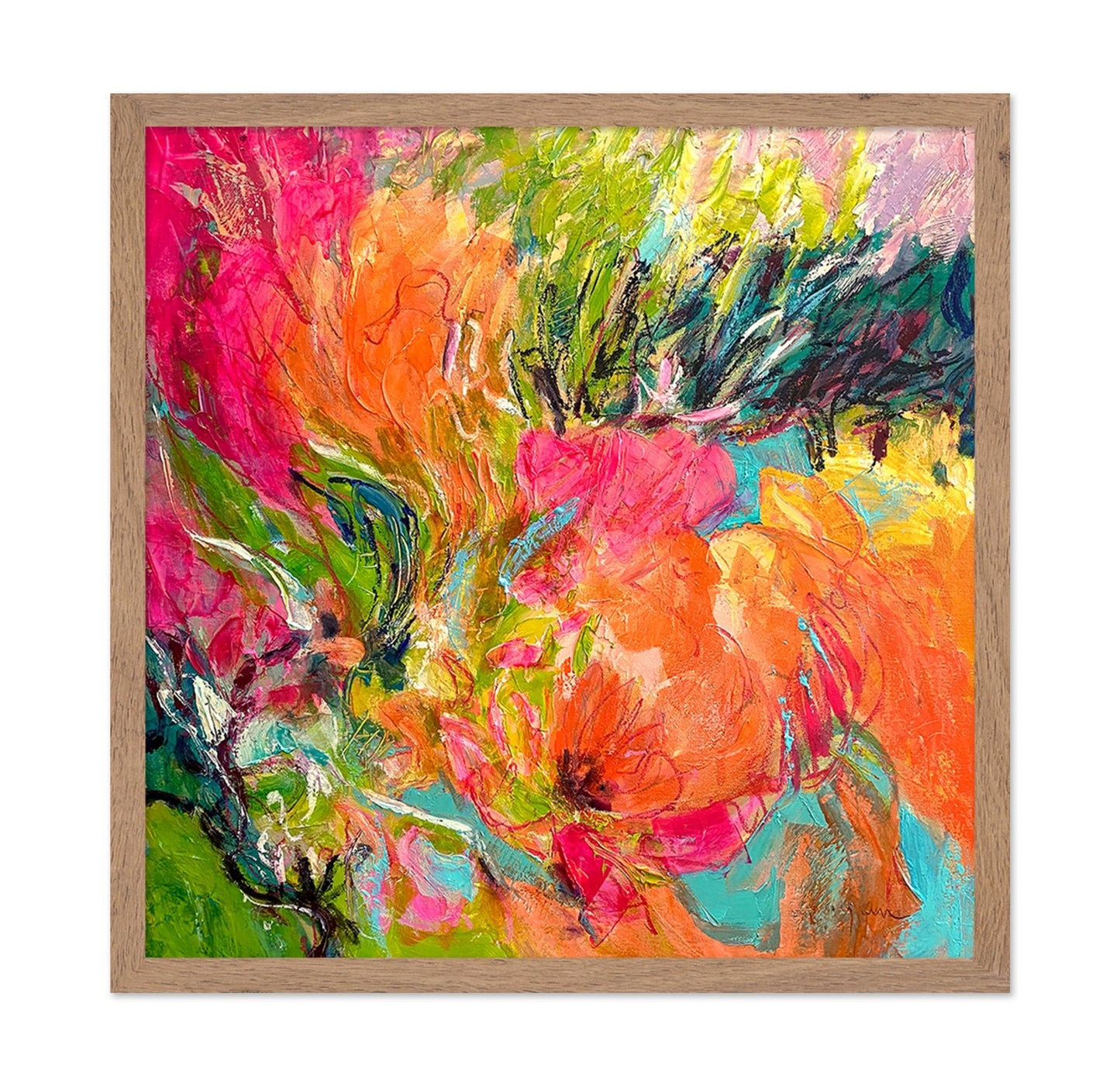 Vibrant Floral Abstract