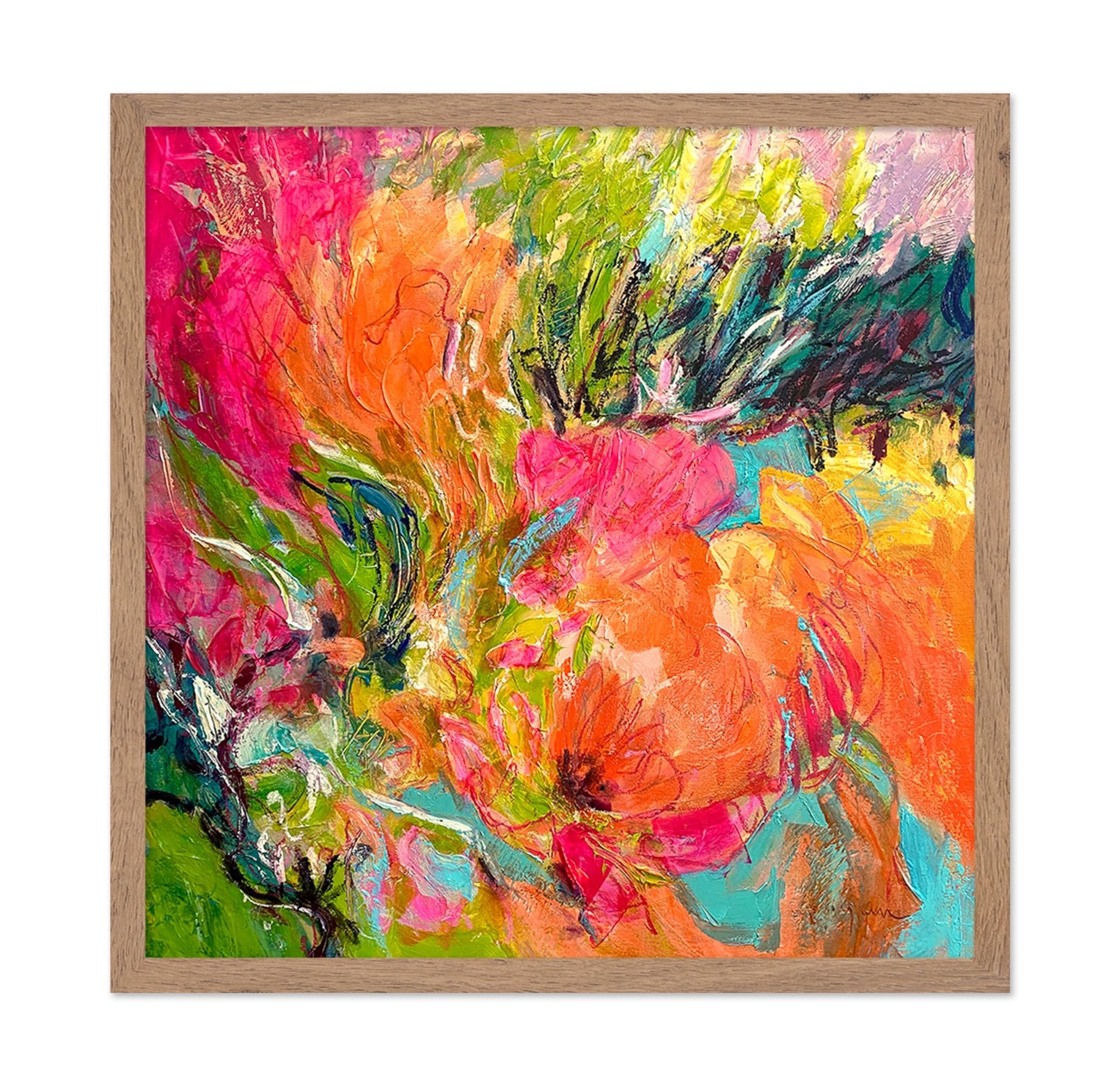 Vibrant Floral Abstract