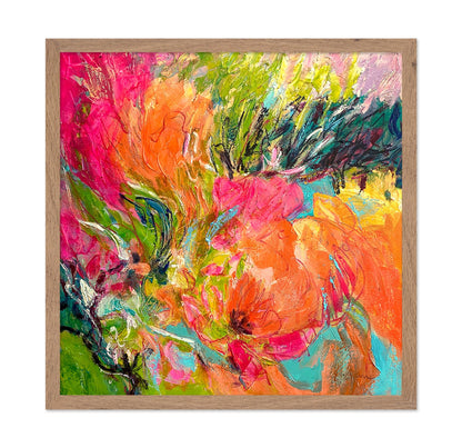 Vibrant Floral Abstract
