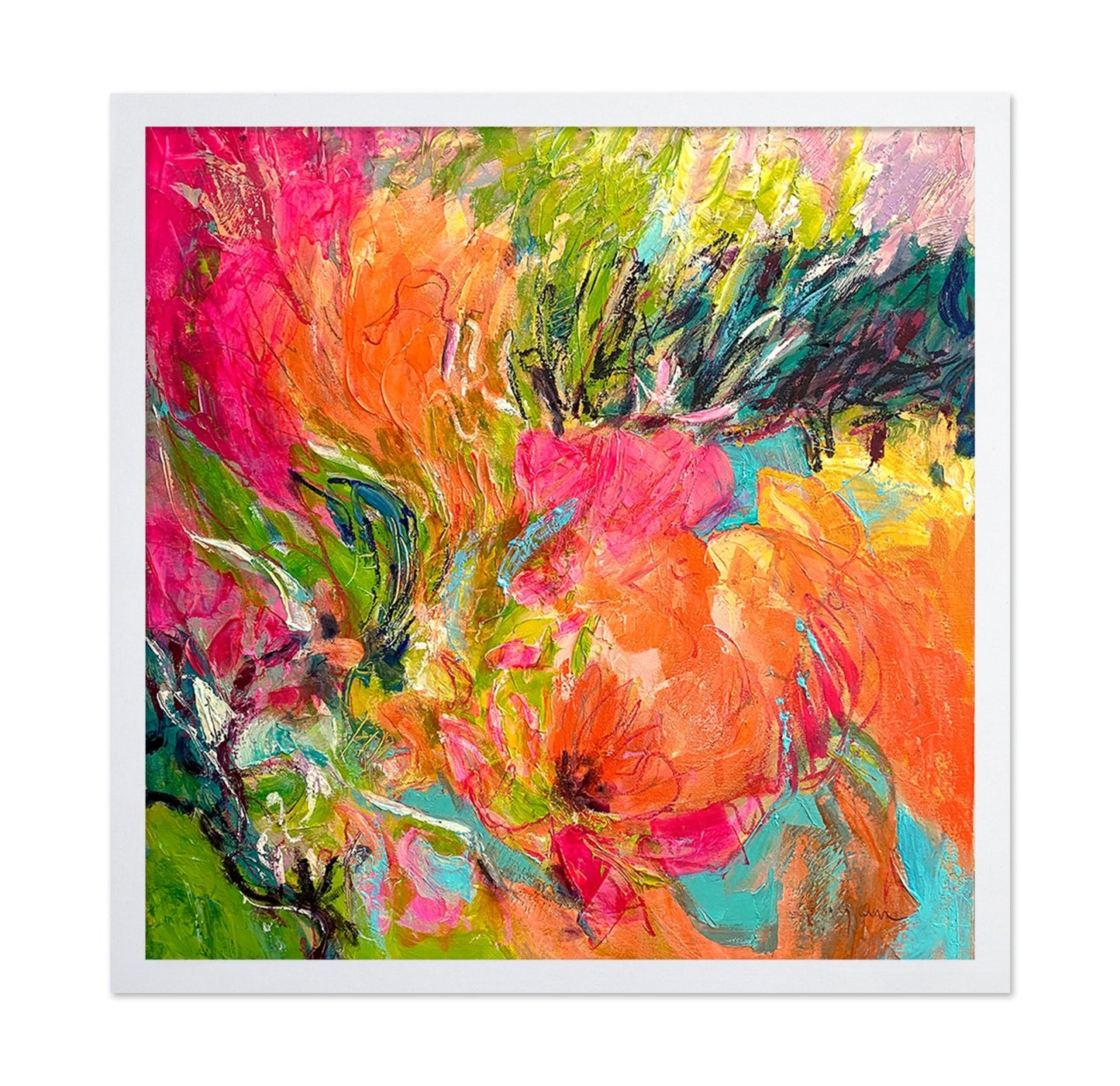 Vibrant Floral Abstract