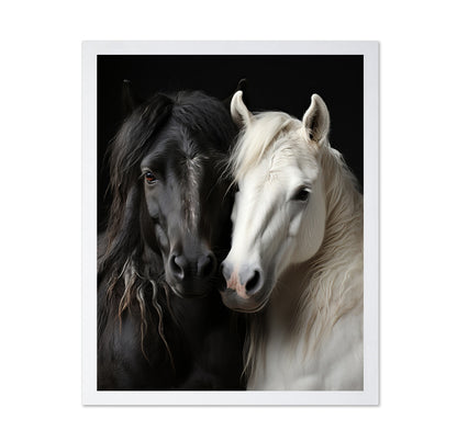 Black White Horses