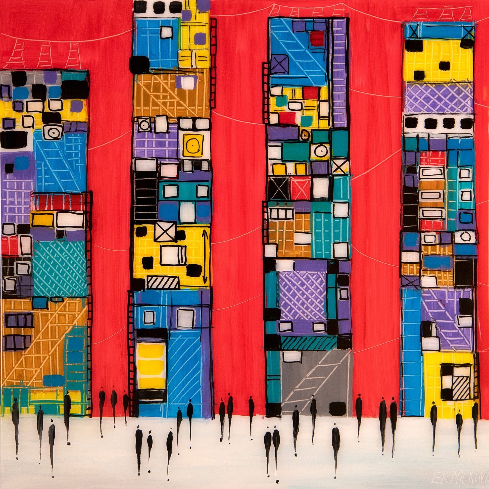 Colorful City Blocks