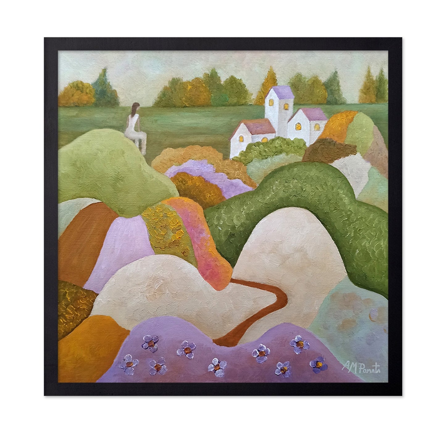 Dreamy Hillside Village View