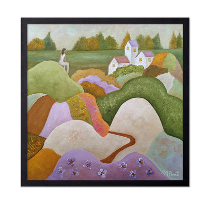 Dreamy Hillside Village View