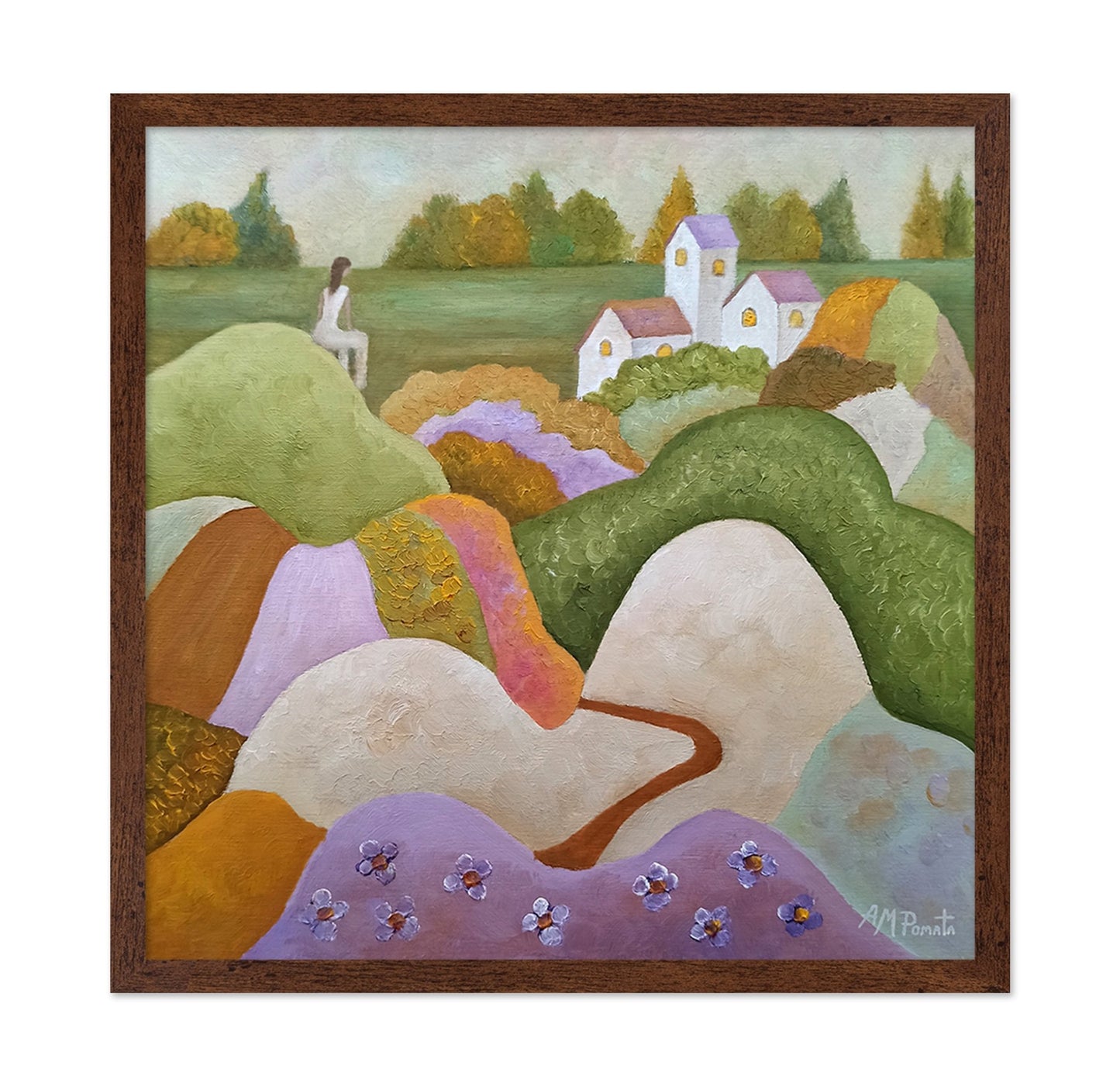 Dreamy Hillside Village View