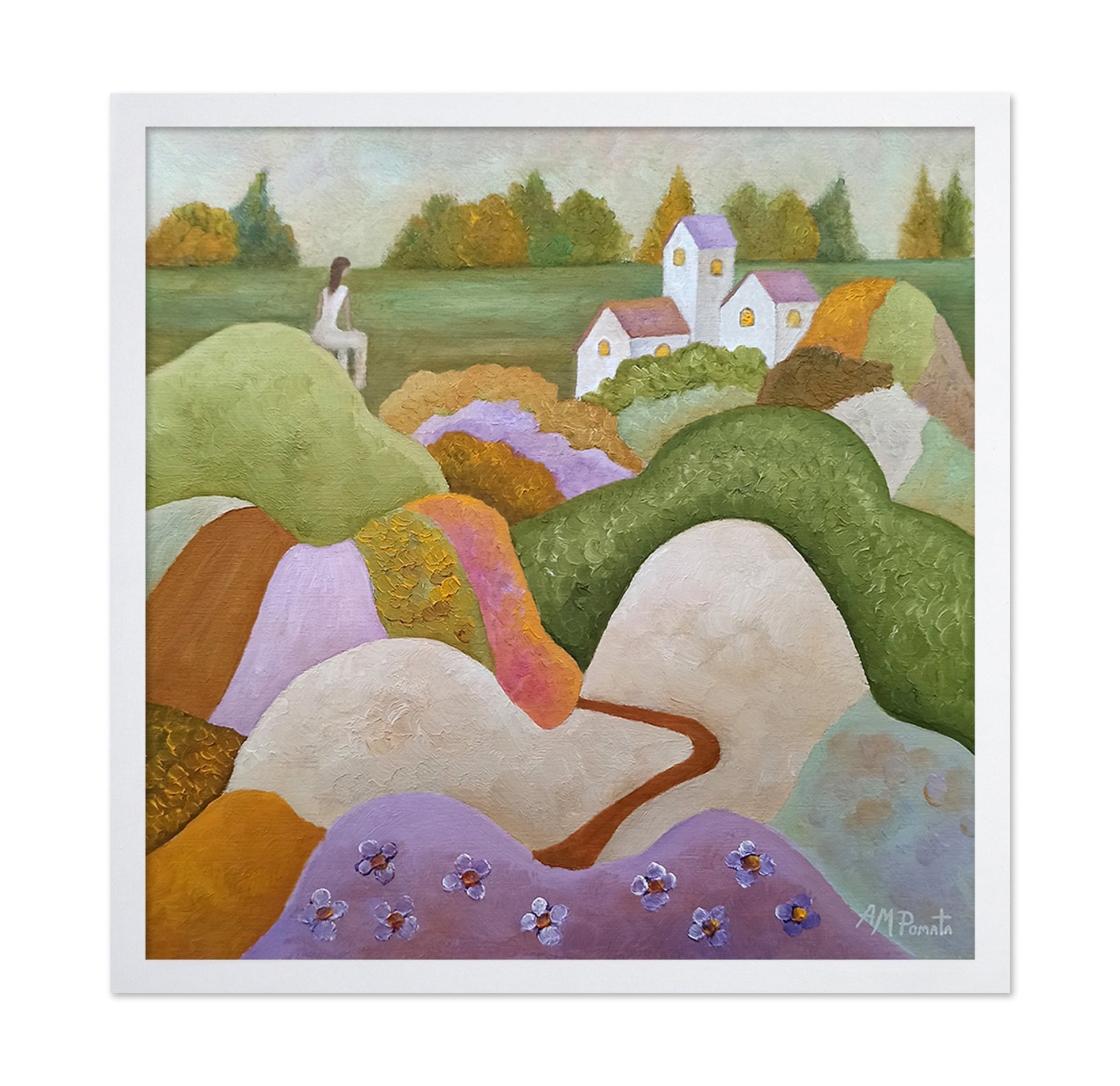 Dreamy Hillside Village View