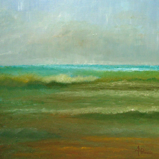 Calm Green Sea Waves