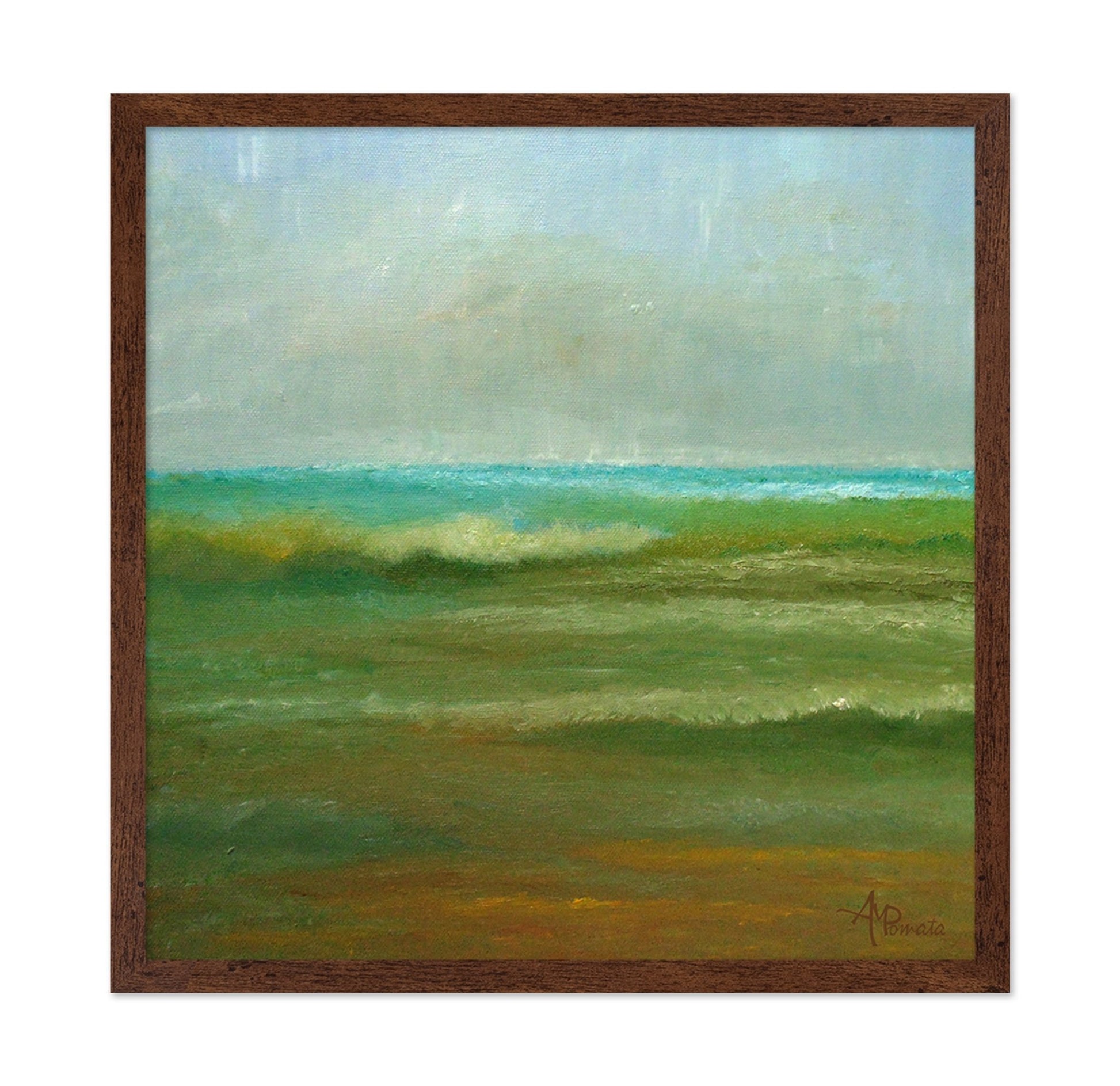 Calm Green Sea Waves