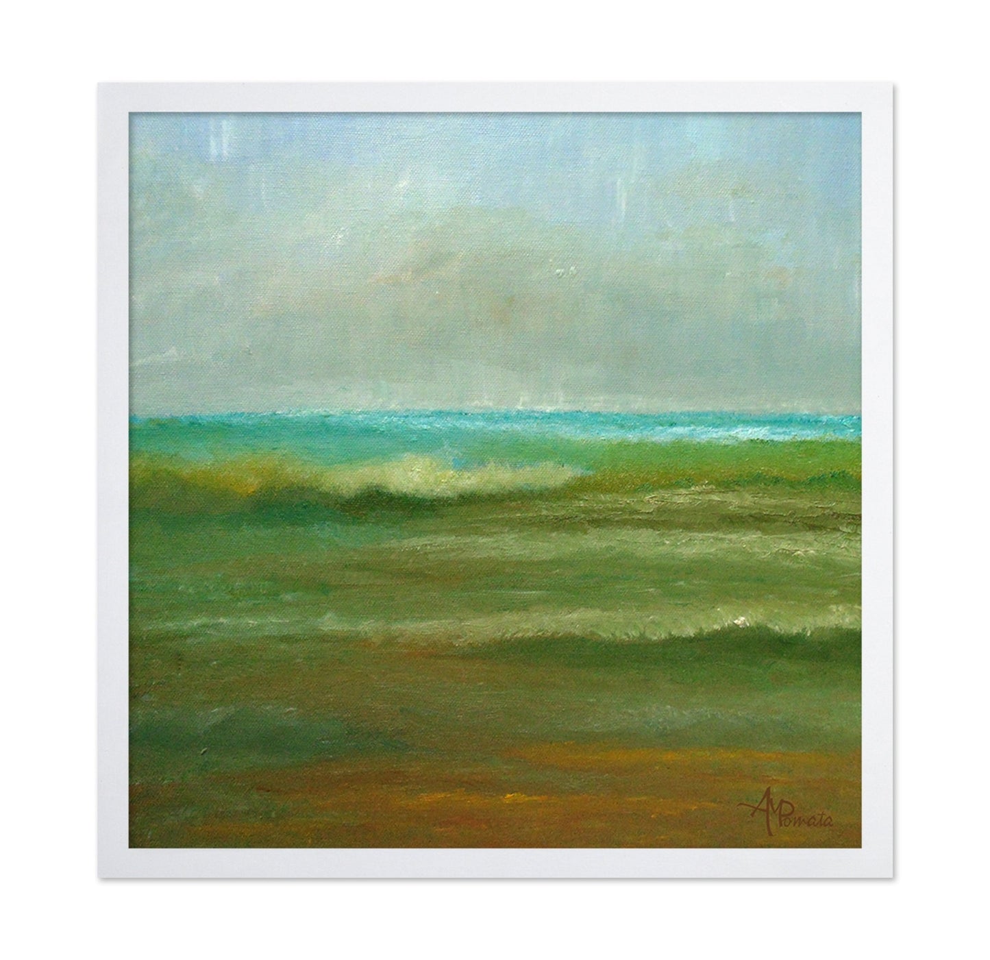 Calm Green Sea Waves