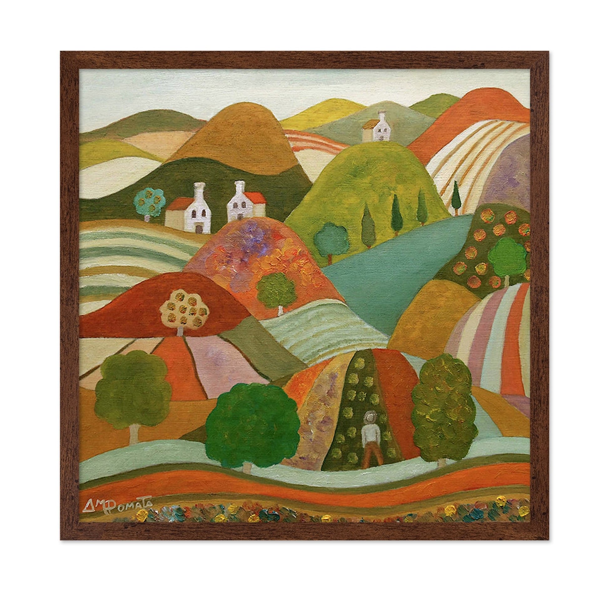 Colorful Rolling Hills Village