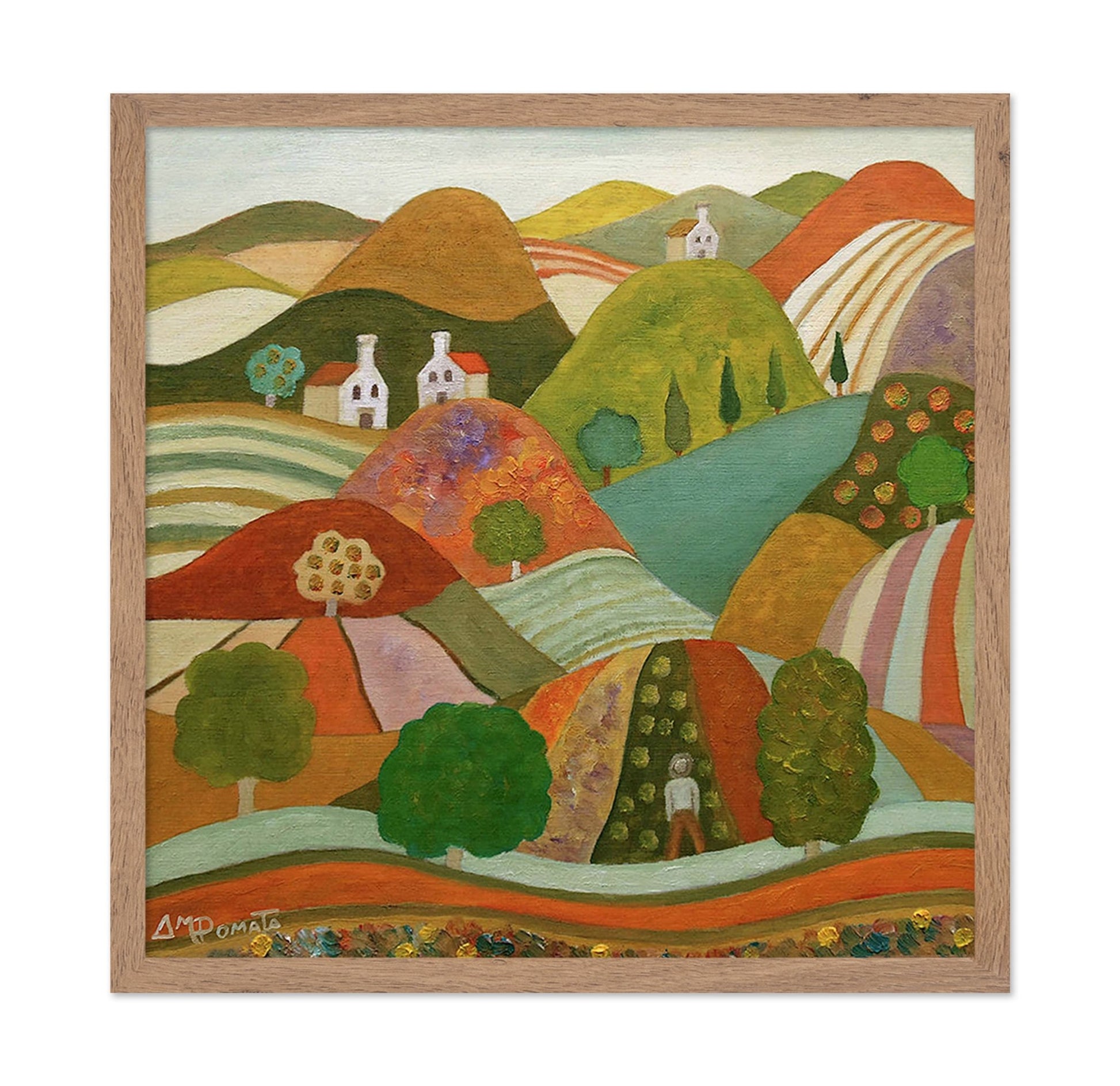 Colorful Rolling Hills Village