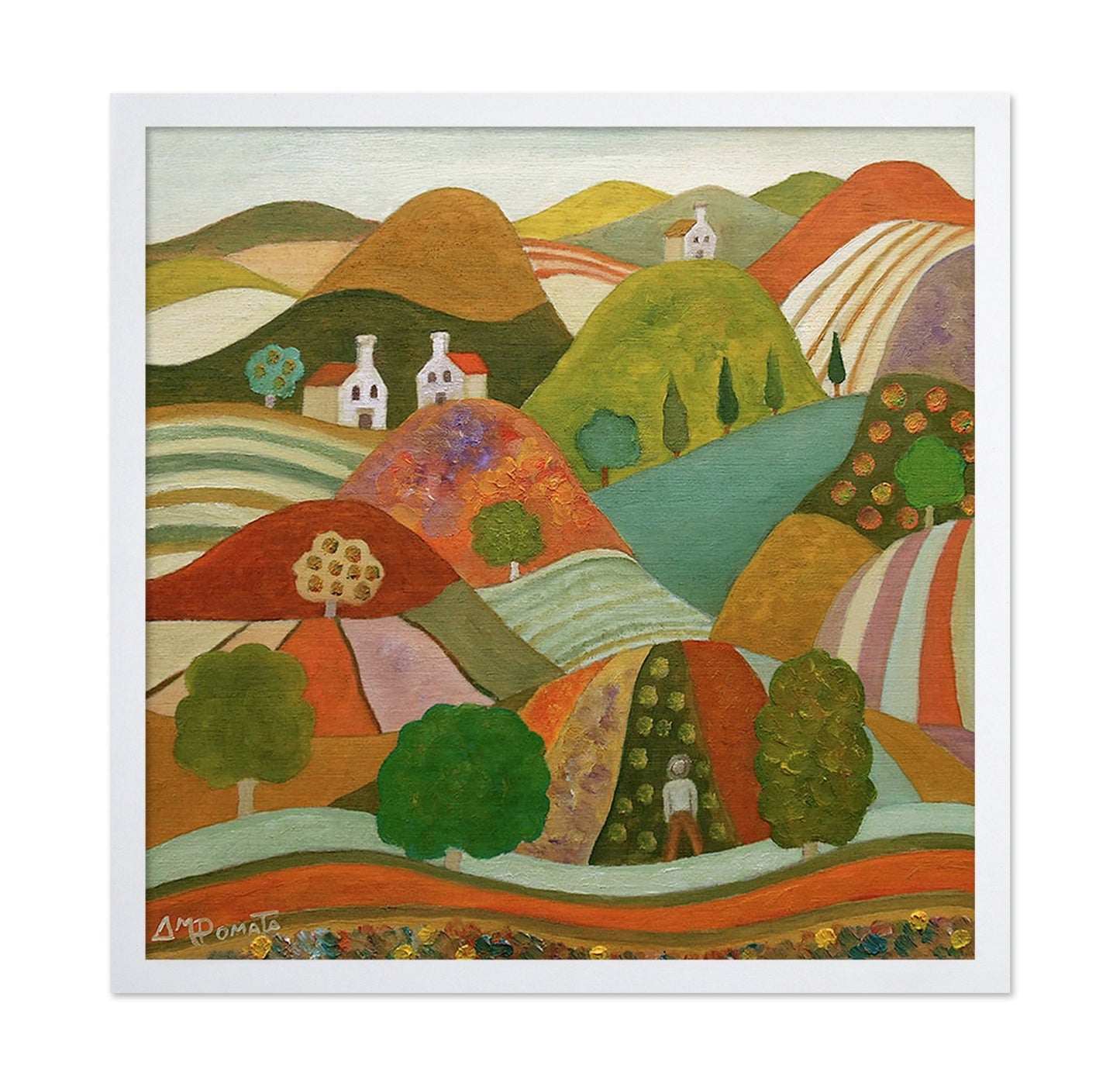 Colorful Rolling Hills Village