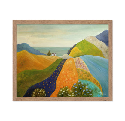 Colorful Hills By The Sea
