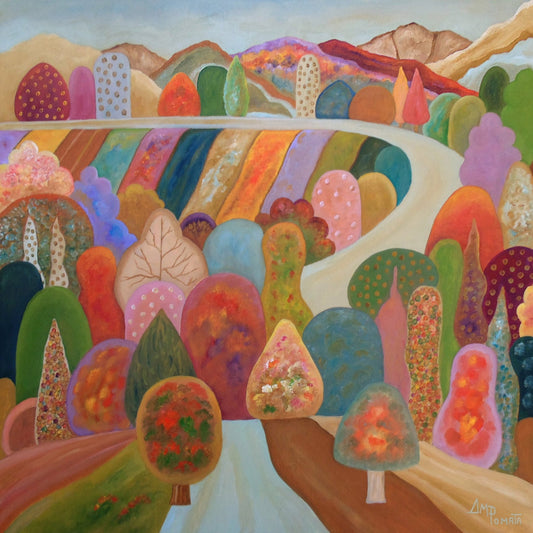 Colorful Dream Forest Landscape